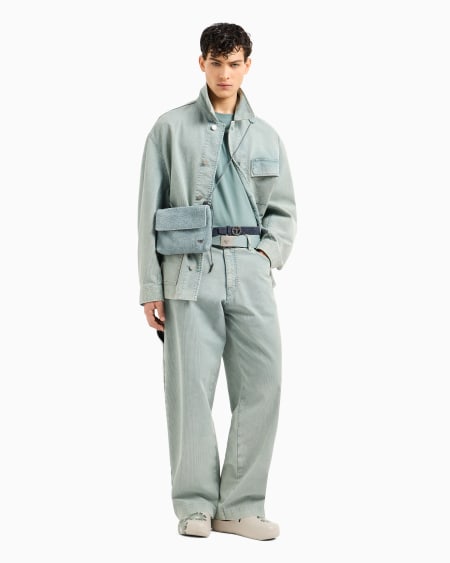 Armani Pantalones cargo de canneté con efecto vintage cápsula Peace ASV Outlet