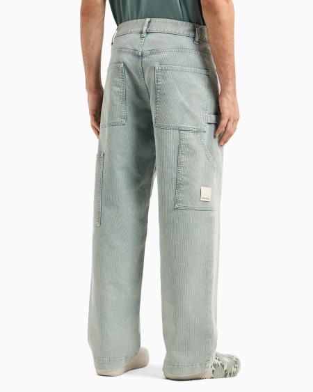 Armani Pantalones cargo de canneté con efecto vintage cápsula Peace ASV Outlet