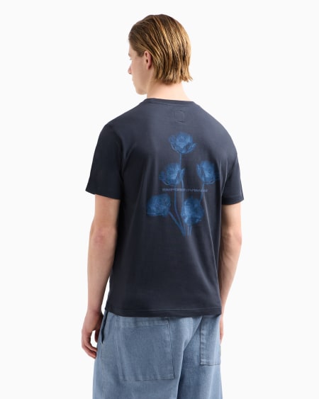 Armani Camiseta de punto con maxiestampado cápsula Peace ASV Gran oferta