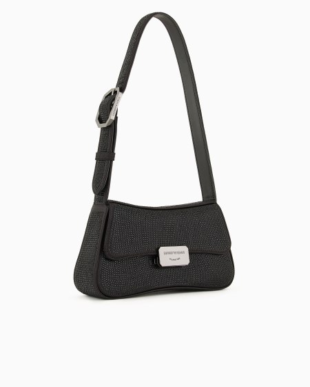 Armani Bolso de hombro baguette de satén con strass Los más vendidos