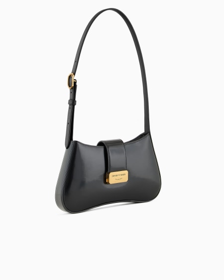Armani Bolso de hombro tipo hobo con hebilla con logotipo Tienda