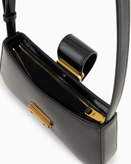 Armani Bolso de hombro tipo hobo con hebilla con logotipo Tienda