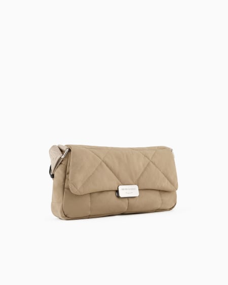 Armani Bolso de hombro baguette grande en nailon acolchado Rebajas top