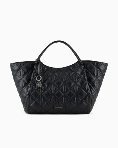 Armani Maxibolso shopper efecto napa acolchada