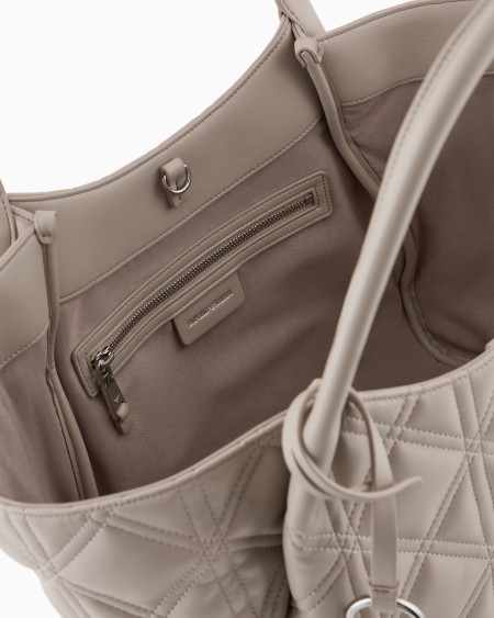 Armani Bolso shopper efecto napa acolchada Último día