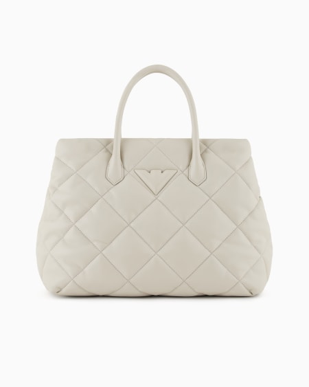 Armani Bolso de mano grande efecto napa acolchada Promoción trimestral