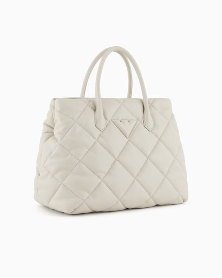 Armani Bolso de mano grande efecto napa acolchada Promoción trimestral