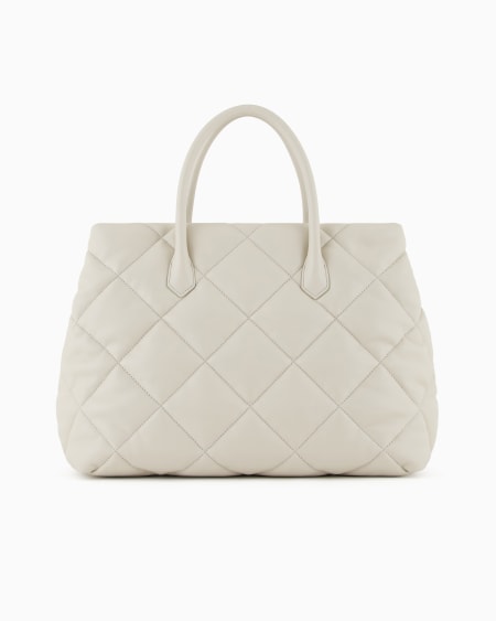 Armani Bolso de mano grande efecto napa acolchada Promoción trimestral