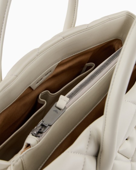 Armani Bolso de mano grande efecto napa acolchada Promoción trimestral