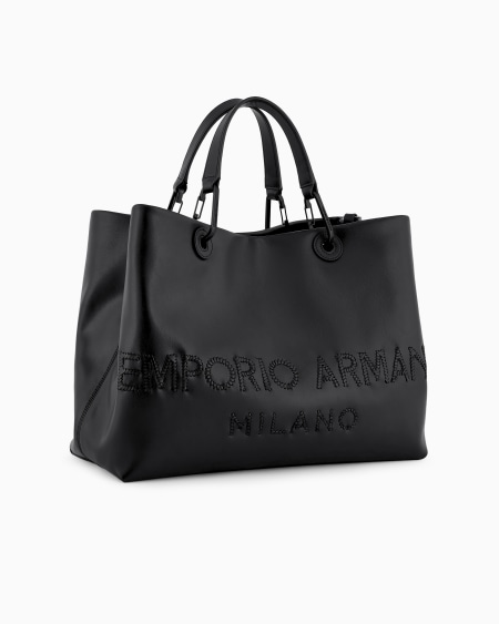 Armani Bolso shopper MyEA de piel con logotipo trenzado Limitado a 3 días