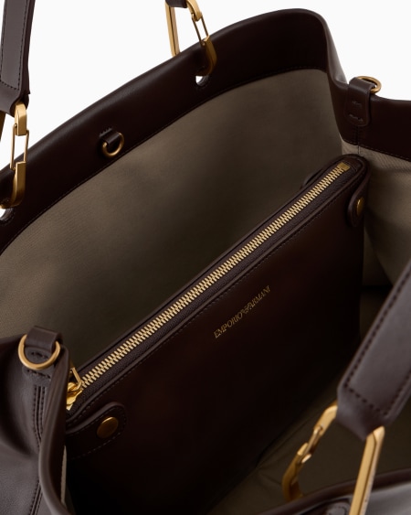 Armani Bolso shopper MyEA de piel con logotipo trenzado Ahorra y exporta
