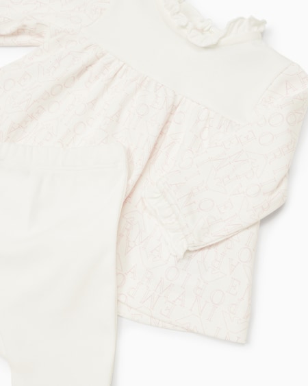 Armani Set de regalo con jersey y pantalones con pies de punto interlock con inscripción integral Descuentos del mes