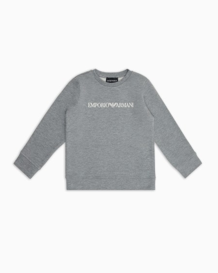 Armani Sudadera de punto de mezcla de modal con logotipo Descuento por venta flash