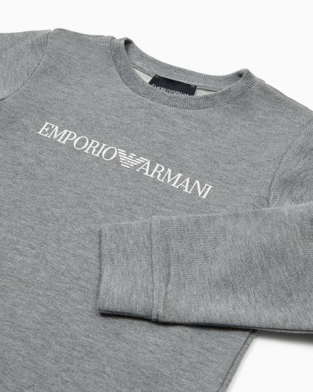 Armani Sudadera de punto de mezcla de modal con logotipo Descuento por venta flash