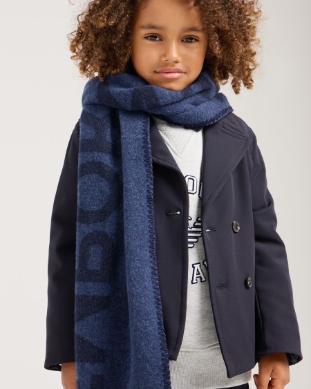 Armani Chaqueta de abotonadura doble en nailon de tacto suave Grandes ahorros