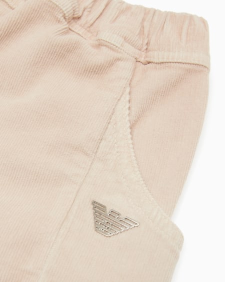 Armani Pantalones de pana con cintura elástica Rebajas de fin de temporada