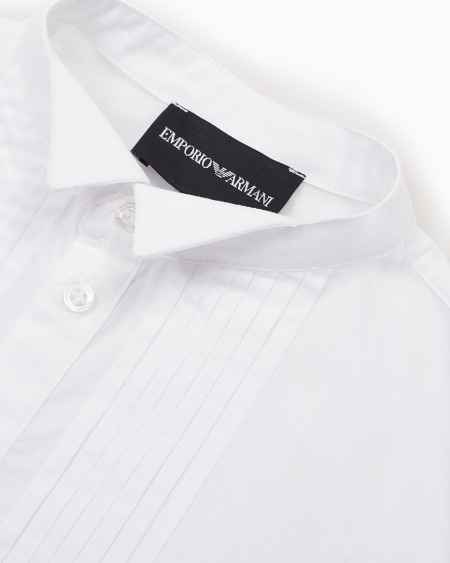 Armani Camisa de algodón con bordado de águila Precio ultrabajo