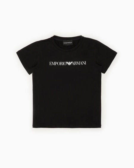 Armani Camiseta de punto de algodón pima con logotipo