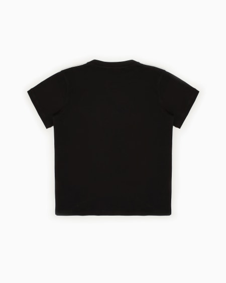 Armani Camiseta de punto de algodón pima con logotipo Gran oferta