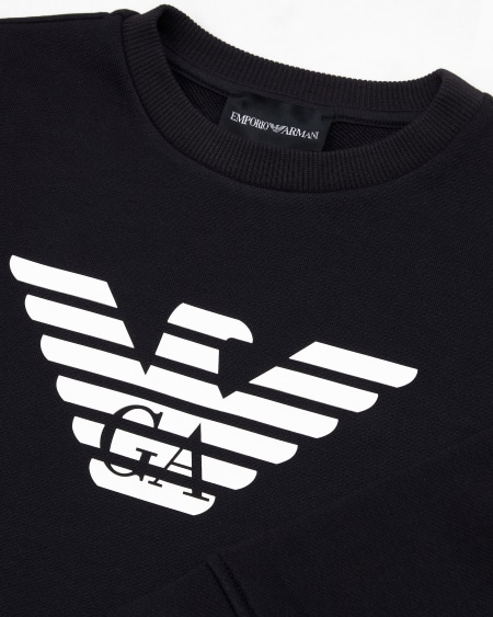 Armani Sudadera de punto de mezcla de modal con logotipo Envío gratis