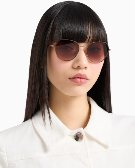 Armani Gafas de sol de forma irregular para mujer Solo hoy