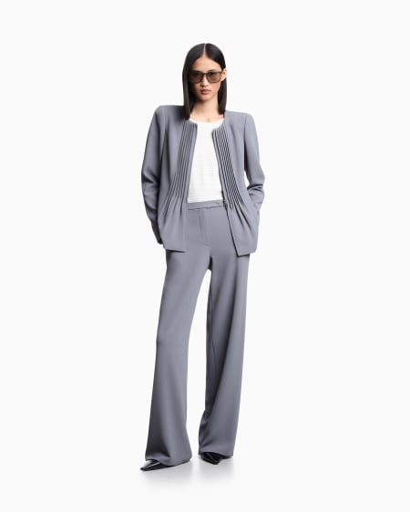 Armani Chaqueta de tejido texturizado fluido y plisado Promoción trimestral