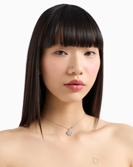 Armani Collar con colgante de plata de ley Envío internacional gratuito