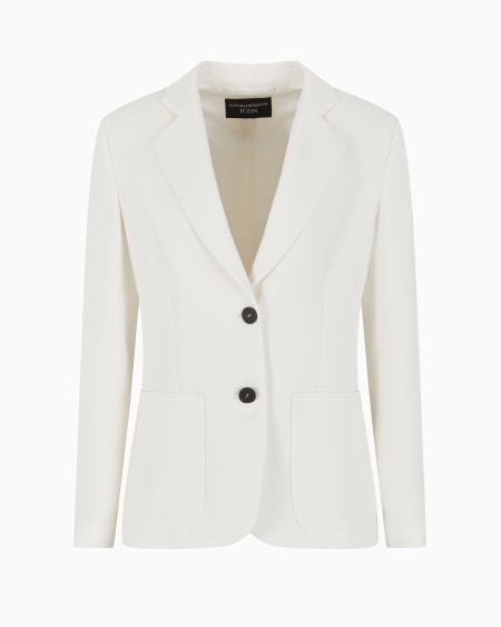 Armani Blazer de abotonadura sencilla en tejido de triacetato Icon Precios de Black Friday