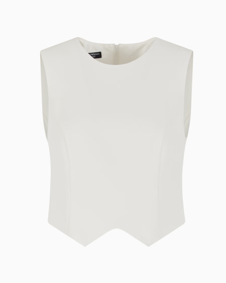 Armani Top en tejido de triacetato Icon