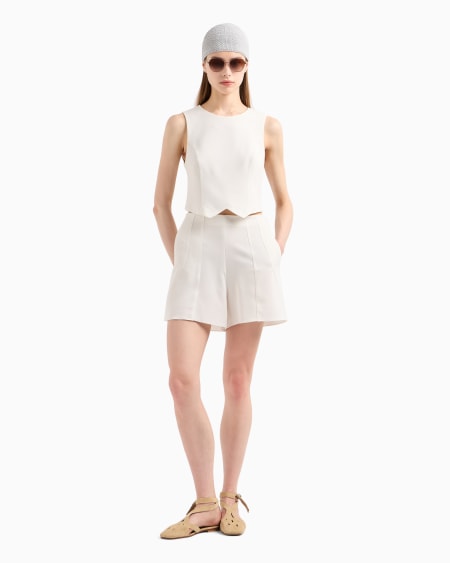 Armani Top en tejido de triacetato Icon En oferta