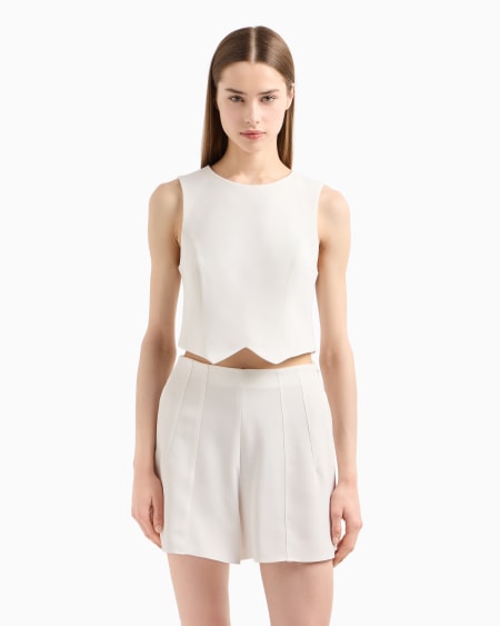 Armani Top en tejido de triacetato Icon En oferta