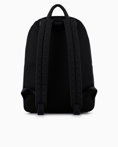 Armani Mochila de nailon con motivo integral de águila en tejido jacquard Tienda