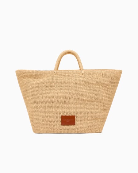 Armani Maxibolso shopper de rafia trenzada Últimos 3 días