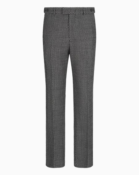 Armani Pantalones de lana virgen estructurada Icon 2025