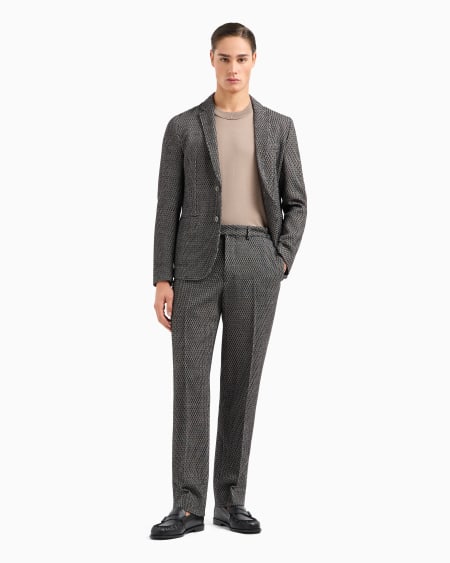 Armani Pantalones de lana virgen estructurada Icon 2025