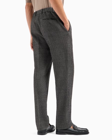 Armani Pantalones de lana virgen estructurada Icon 2025