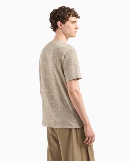 Armani Camiseta de punto con motivo de intarsia En línea