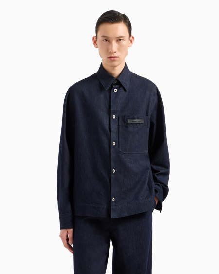 Armani Cazadora de denim Icon Outlet online