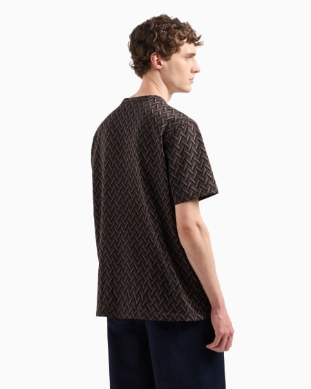 Armani Camiseta de punto con fantasía en tejido jacquard Icon Ofertas