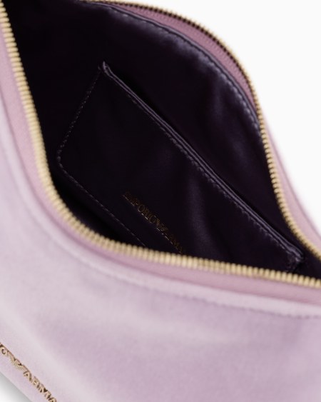 Armani Bolso de hombro baguette de terciopelo Tienda