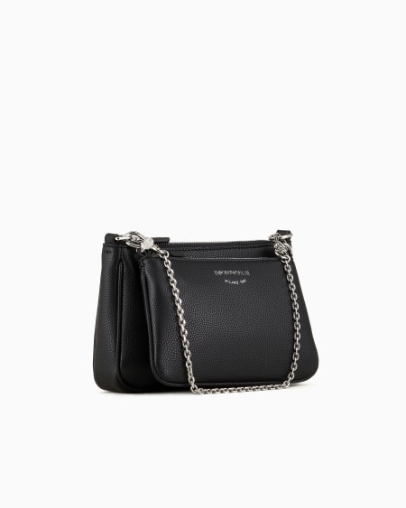 Armani Minibolso doble con bandolera y estampado de ciervo ÚLTIMAS EDICIONES