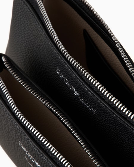 Armani Minibolso doble con bandolera y estampado de ciervo ÚLTIMAS EDICIONES