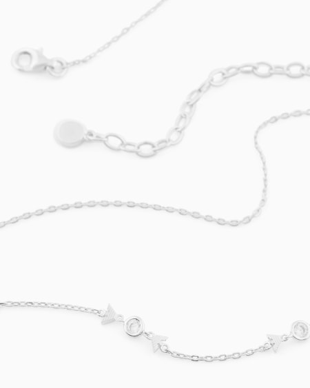 Armani Collar de cadena fina de plata de ley Ofertas de temporada