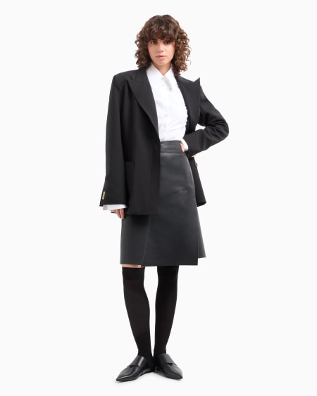 Armani Falda cruzada en napa de cordero Dawn to Dusk Devoluciones gratuitas