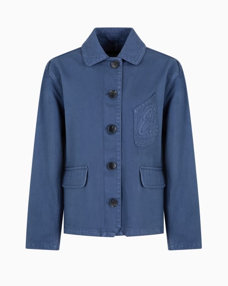 Armani Cazadora de dril de algodón Rebajas de fábrica