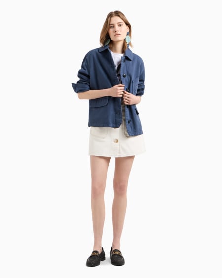 Armani Cazadora de dril de algodón Rebajas de fábrica