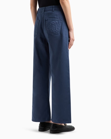Armani Vaqueros J33 de cintura media y pernera ancha y cropped de bull teñido en prenda Los más vendidos