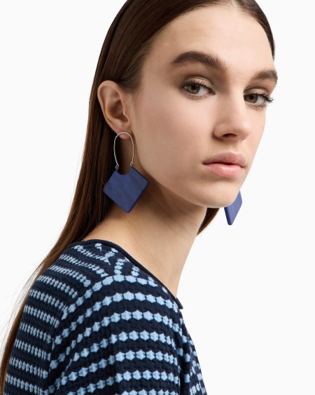 Armani Pendientes colgantes multicolor Descuento