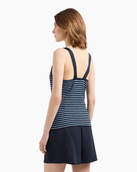 Armani Top de punto con motivo en tejido jacquard Liquidación