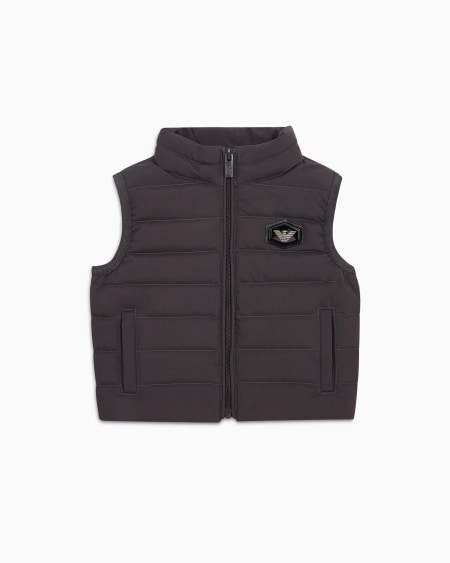 Armani Chaleco de plumas de nailon acolchado con plumas recicladas